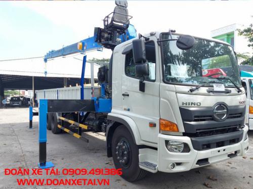 Hino FM 3 Chân Gắn Cẩu 8 Tấn| Cẩu 8 Tấn Tự Hành