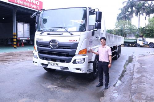 Hino 15 Tấn Thùng Lửng Dài 9m4| FL 3 Chân Thùng Lửng 15 Tấn