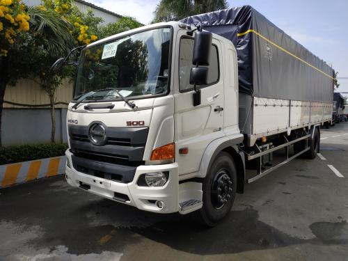 Hino 8 Tấn Thùng Mui Bạt Nhôm Dài 8m8 