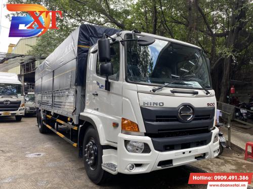 HINO FG 8 TẤN 9 THÙNG MUI BẠT DÀI 8M